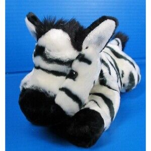DGE Corp 1998 11" Floppy Zebra Stuffed Plush Realistic